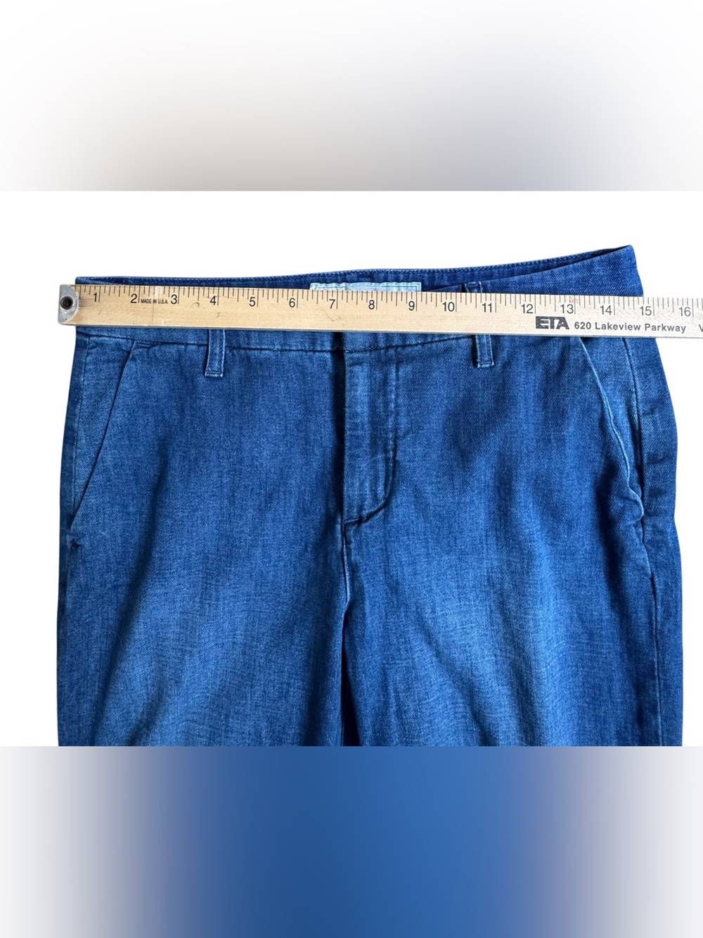 Frank & Eileen Westport Wide Leg Chino Jeans Sz 2 runs large fits like a Sz 4-6 - Picture 7 of 11